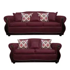 AMERICA DECORA - Living 4-3 Grand Santi Envejecido Burdeo