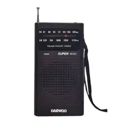 DAEWOO - Radio De Bolsillo Am Fm Negro Di213