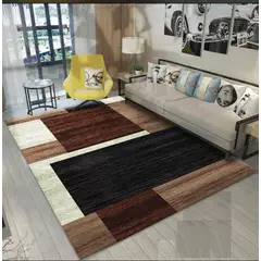 GENERICO - Alfombra MODERNA 200X240 CM CUADRO MARRON WYM