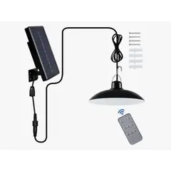 MOMO - Pack Lampara Led Solar Colgante 120º Con Control 120w