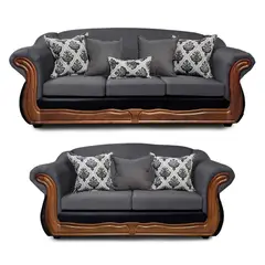 AMERICA DECORA - Living 4-3 Grand Búfalo Mixto Gris X