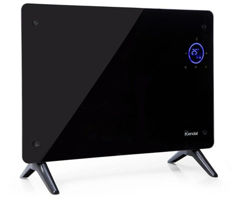 PANEL CONVECTOR VIDRIO KGH-1500 - NEGRO