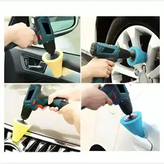 GENERICO - Kit De 3 Piezas Esponjas Pulir En Forma De Cono Auto
