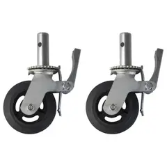 GENERICO - Rueda para andamio 8" espiga-freno 35mm 400kg 2 unidades