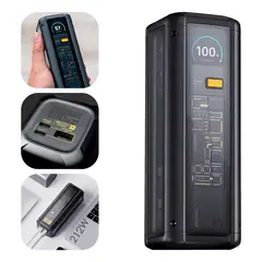 XIAOMI - Powerbank 25000mah 212w Hypercarga Multipuerto Negro