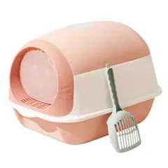 GENERICO - Areneros Cúpula Para Gatos Baño Sanitario Rosado