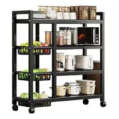 EVERSO - Estantes De Almacenamiento Estantes De Cocina Ajustables De 4