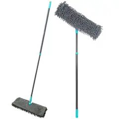 GENERICO - Trapero De Microfibra Y Pulidor Con Mango Extensible 2 En 1