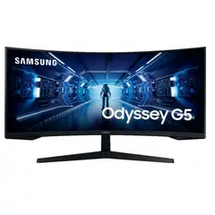 SAMSUNG - Odyssey G5, Monitor Gamer Curvo 34", UWQHD, 165Hz, 1ms, VA, 1000R