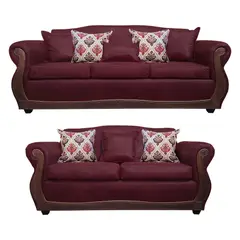 AMERICA DECORA - Living 4-3 Grand Santi Envejecido Burdeo X