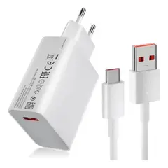XIAOMI - Cargador Para 33w Carga Rápida + Cable Blanco Blanco