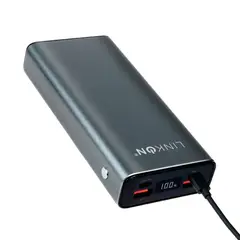 LINKON - Bateria Externa Cargador Rapido Power Bank 20.000 Mah - Gris
