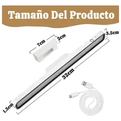 GENERICO - Barra De Luz Magnética Regulable Recargable Proteja Sus Ojos