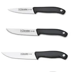 3 CLAVELES - Cuchillo verdura Evo tres claveles Set 3 tamaños