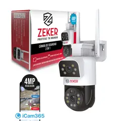 ZEKER - Camara De Seguridad 5g Doble 8mp Exterior Impermeable