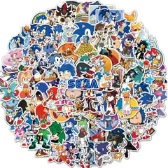 GENERICO - 50 Stickers Sonic / Calcomanias / Pegatinas / Sega
