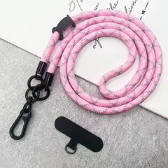 GENERICO - Colgante Para Carcasa Celular Universal Correa 120cm Rosa Celeste