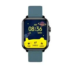 AIWA - Reloj Inteligente Smartwatch Cuadrado Azul Awsf13BU