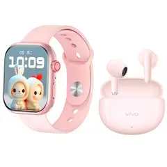 VIVO - Audífonos Tws Air 3 -Rosa in-ear Bluetooth 5.4 y Watch S10-P