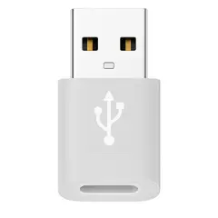 GENERICO - Adaptador Tipo C Hembra USB Macho Color Gris