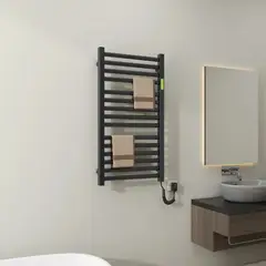 MUNDO MAGIA - Secador Toallas Eléctrico Calentador Toallero 220w Negro