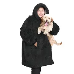 DORAL - Manta Felpuda Hoodie Sherpy