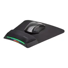 KENSINGTON - K55793AM, Mousepad SmartFit con Apoya Muñeca, Gel, Ajustable, Antimicrobiano, Negro