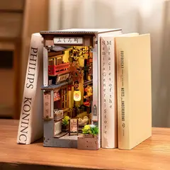 ROBOTIME - Separador de Libros Puzzle 3D - Sakura Wine Alley