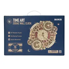 ROBOTIME - Reloj Zodiacal de Madera Puzzle 3D Mural Astral