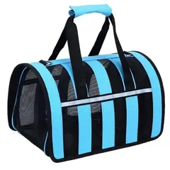 ATLAS - Bolso Transporte Mascotas Talla L Azul