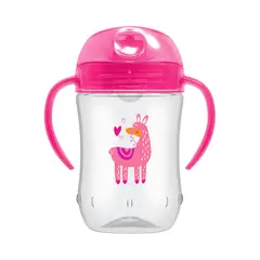 DR BROWN'S - Vaso Con Asas Y Boquilla Blanda 270ml 9m+ Dr Brown´s Rosa