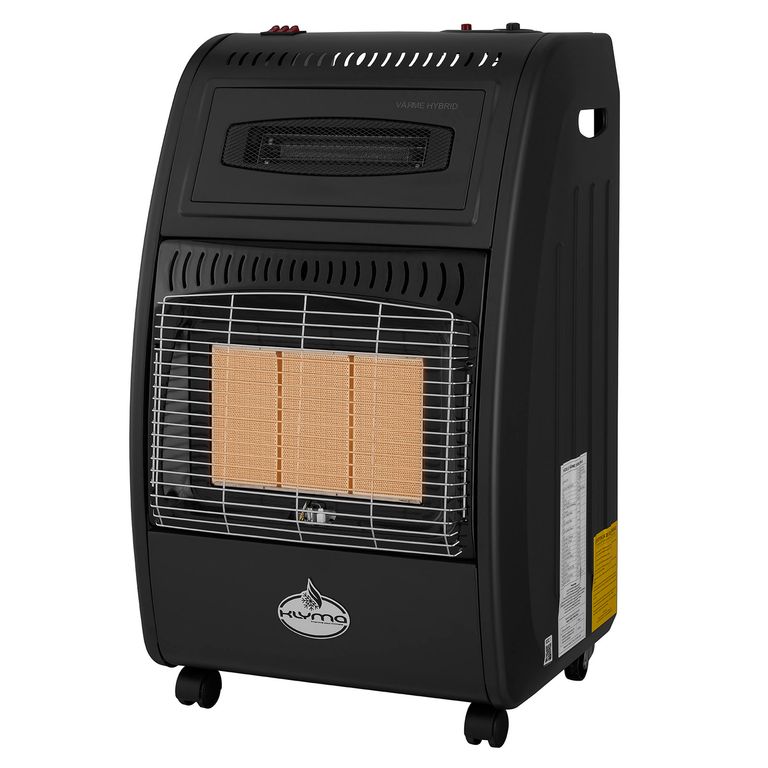 Estufa a Gas Hibrida 15 Kg 4.2Kw 1500W VARME HYBRID Black