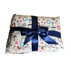 GENERICO - Manta Bebe Infantil + Almohada Cobija Diseño Barco