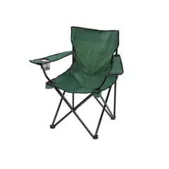 GENERICO - Silla Plegable De Playa Camping Pesca Picnic Con Porta Vaso - Verde Veronés