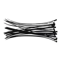 MACROTEL - Amarras Plásticas Negra 250x3mm 25 Unidades