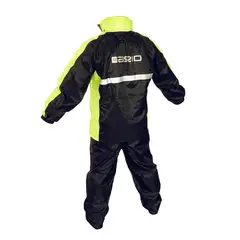 GENERICO - TRAJE DE LLUVIA IMPERMEBLE REFLECTANTE CON CAPUCHA L/XL