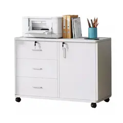 MUNDO MAGIA - Cajonera Oficina Archivador Gabinete Con Llave Y Ruedas