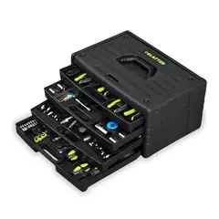 KLATTER - Kit Caja De Herramientas 160 Piezas compartimientos para traslado