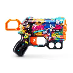 X-SHOT - Lanzador de dardos X SHOT Skin Menace 8 dardos de espuma