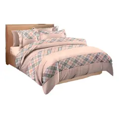 ALTERNATIVE - Conjunto De Sábanas 800 Hilos 20 Plz Escocés Rosa Pastel 825