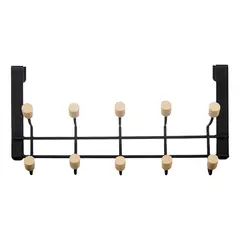 GENERICO - Perchero De Puerta Colgante 5 Ganchos 34x20x8cm