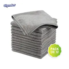 CLYNDER - Paños De Limpieza Microfibra Multisuperficie Pack 12