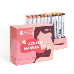 ARRTX - MARCADORES ACRÍLICOS DE 30 COLORES PIEL