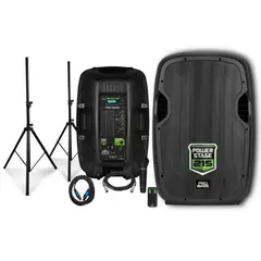 PROBASS - Combo De Parlantes Activo + Pasivo POWERSTAGE 215