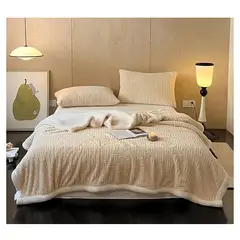 COMPRAPO - Frazada Manta Polar Sherpa Térmica Liviana Nordic 2 Plazas