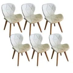 CORI CORI - Pack 6 Sillas Mariposa Wood Beige