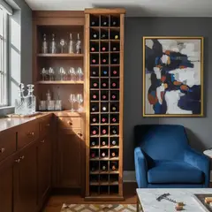 GENERICO - Cava vinos Madera Vertical 45 Botellas