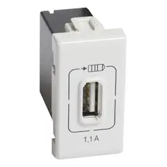 BTICINO - Modulo Cargador Usb Blanco Matix SAM5285C