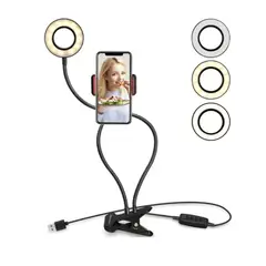 GENERICO - Aro de luz profecional con soporte para celular live stream