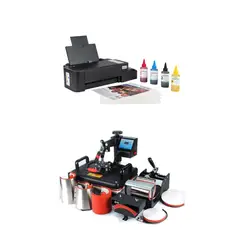 TODOK - Maquina Estampadora 8 En 1 + Imp L121 + Hojas + Tintas